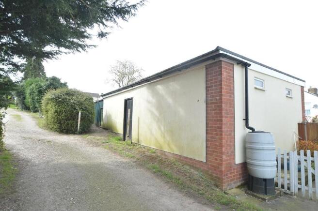 Rear of garage