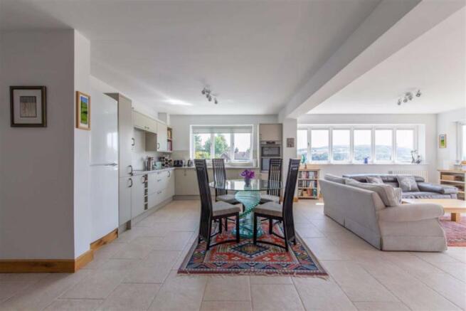 The kitchen area