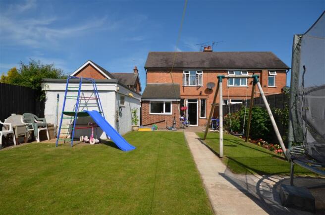 Rear of property