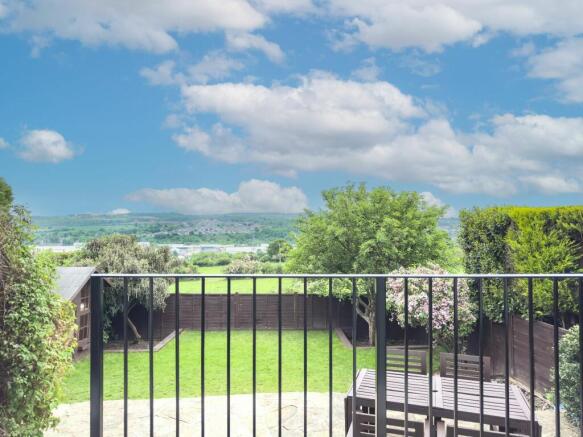 View from the French doors