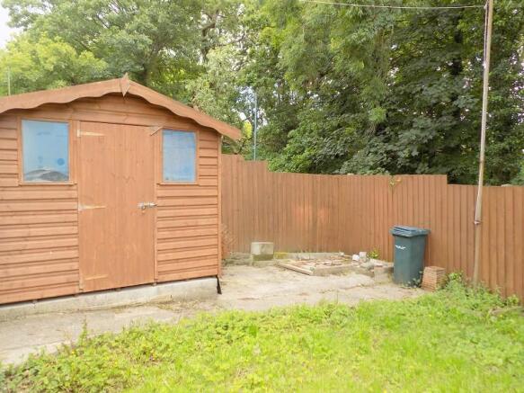 Another view of rear garden area.