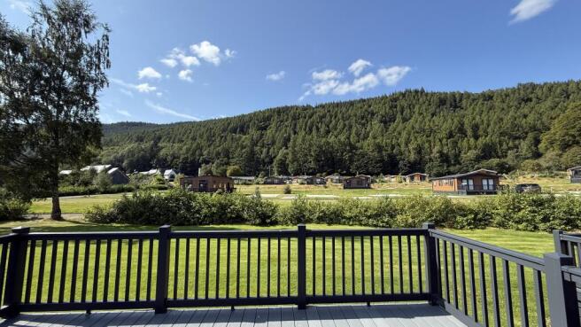 View from decking