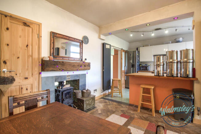Dining room towards kitchen