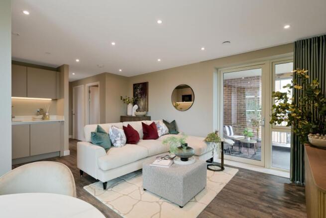 Canalside Quarter, show home apartment, living