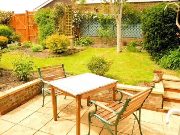 A view of the Terrace and private Rear Garden