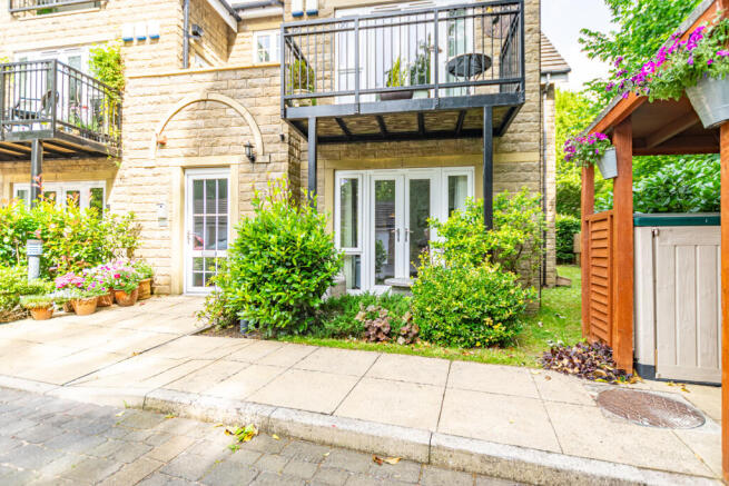 Rear elevation with patio