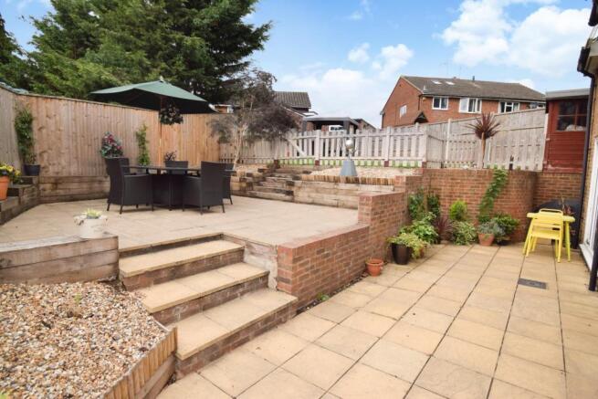 Rear patio area