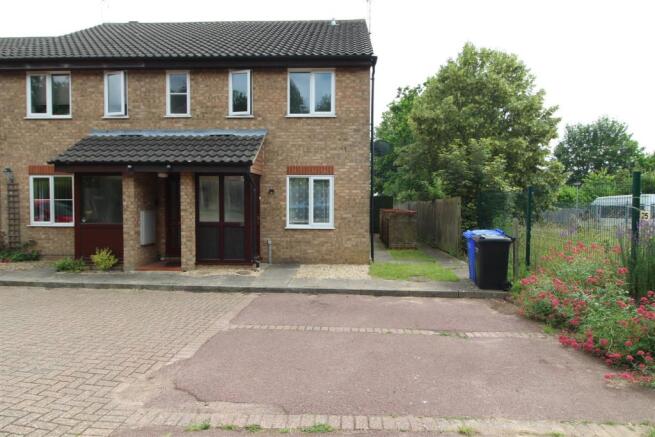 front with parking area