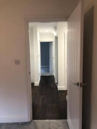The hallway from bedroom 1