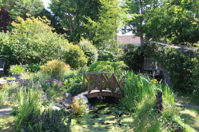 Pond with Bridge