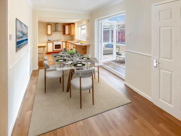Kitchen/Dining/living