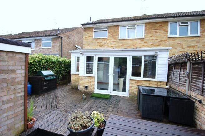Rear of property