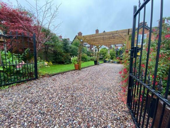 Gated Rear Driveway