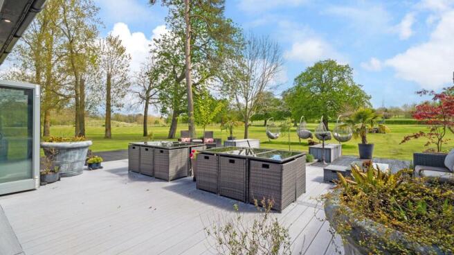 South Facing Deck & Gardens