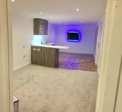 Open plan lounge and