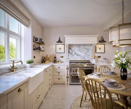 Kitchen Breakfast Room CGI
