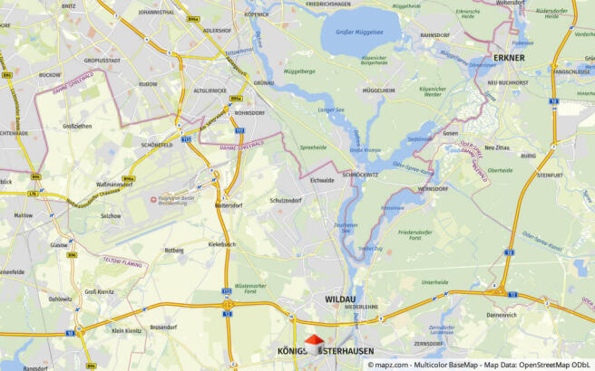 Geolyzer Kartenausschnitt