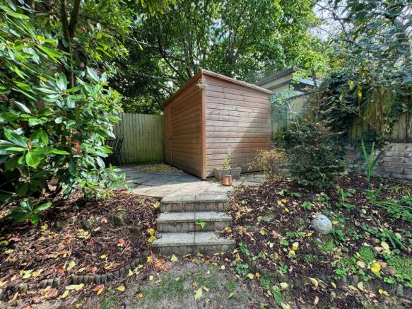 Raised Patio Area/Shed