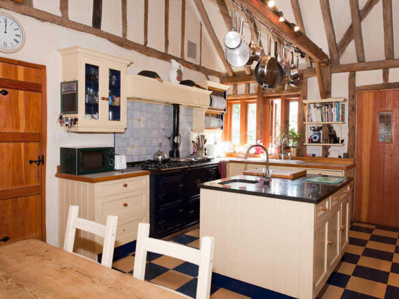 Kitchen with Aga