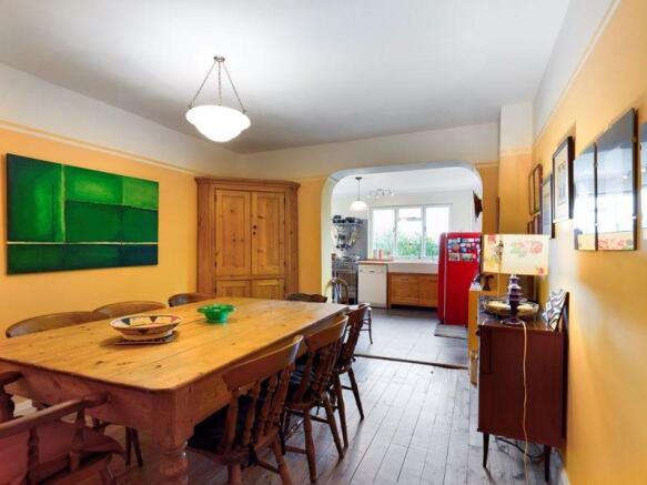 Dining room towards kitchen