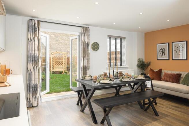 French doors to the garden