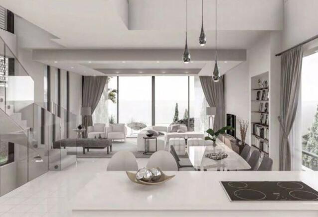 Kitchen and living