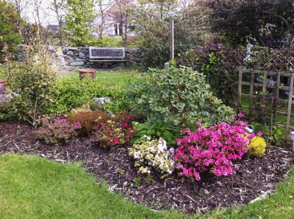 Garden in flower