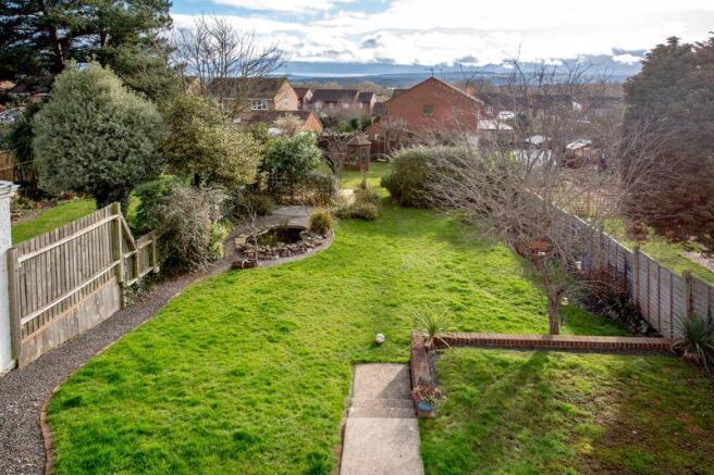 Rear garden an...