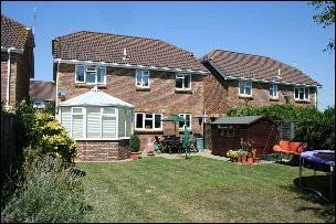 Rear of property