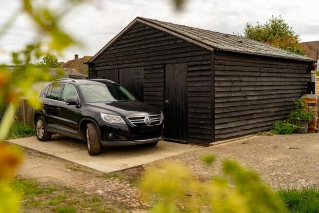 Garage and driveway