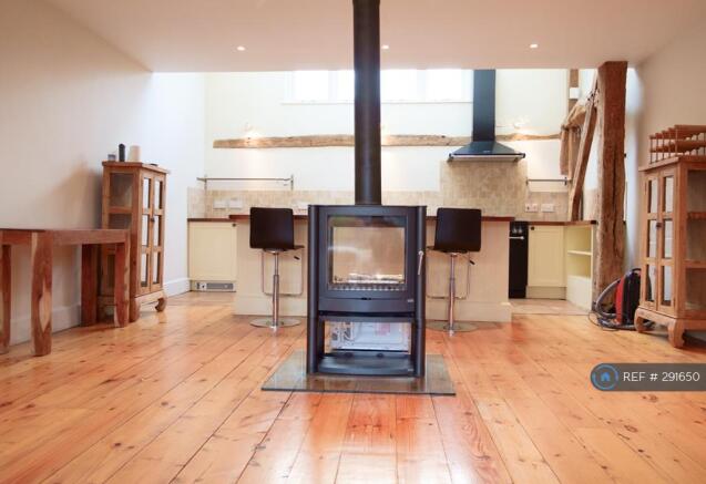 View From Sitting Area w/ Double Sided Woodburner
