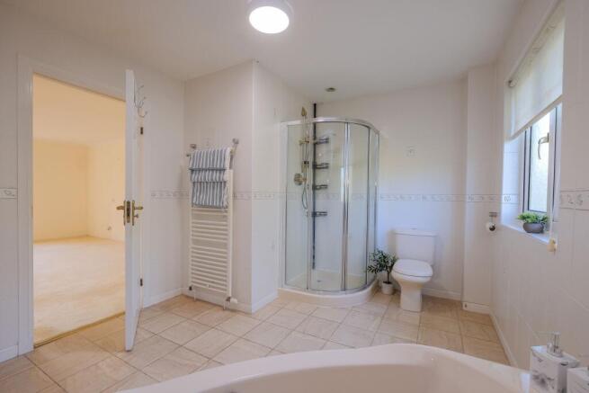 Master bedroom, bath & shower room alternative vie