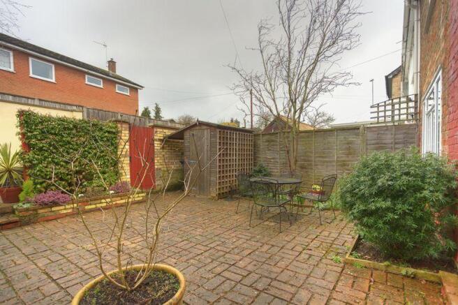 Rear courtyard...