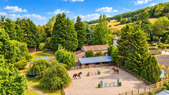 Sunny Countryside Equestrian Arena.png