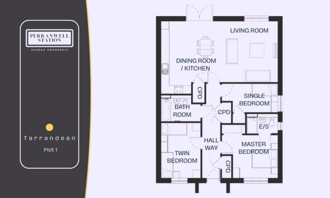 Perranwell Station HTC Plot 1 Floorplan - Tarrande