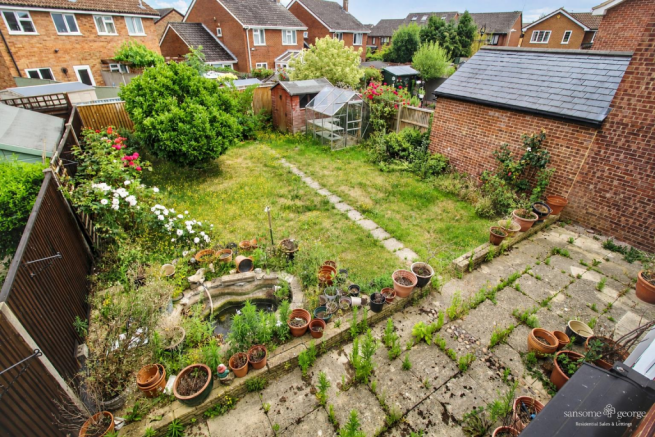 Rear Garden from Bedroom 2