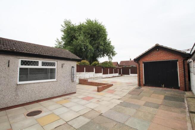 Rear garden/garage