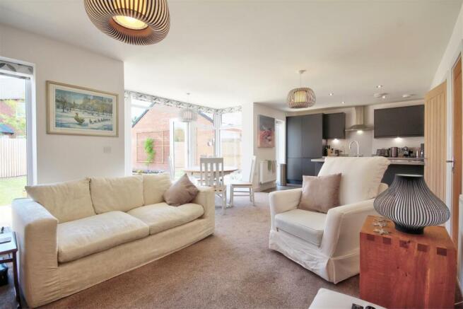 Open plan living dining kitchen