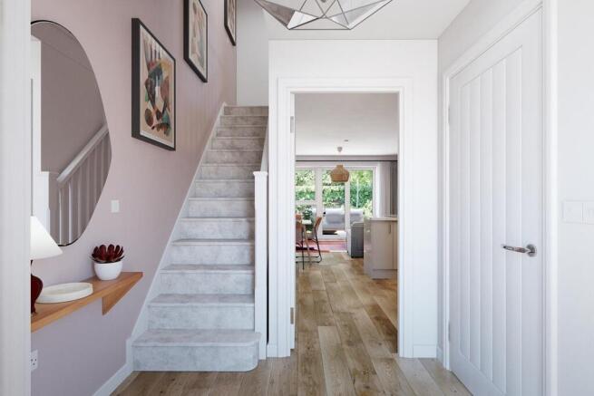 The Harrton has a light and airy hallway