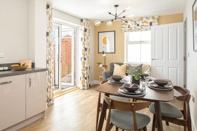 Dining area of the Hadley 3 bedroom home