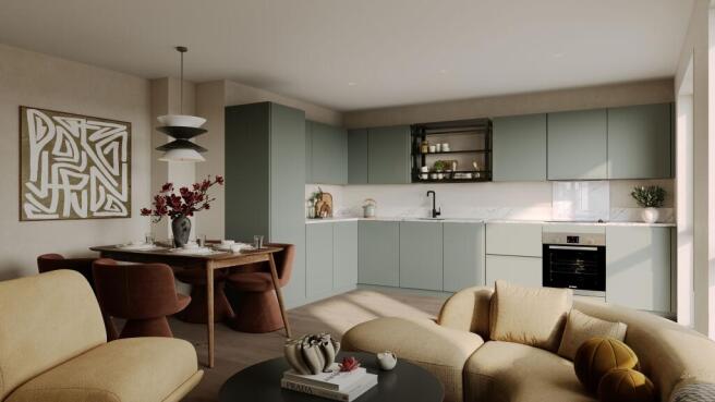 Kitchen/Living/Diner CGI