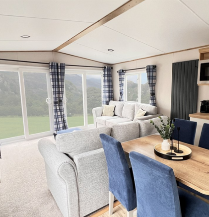 Cosy contemporary lounge inside ABI Hamilton holid
