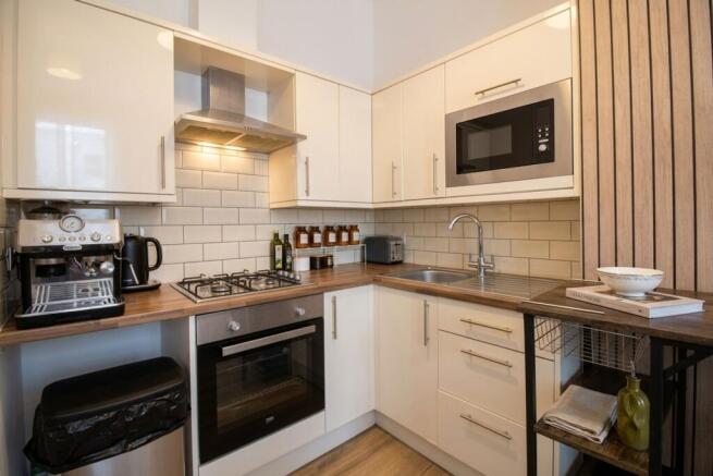 Open Planned Living Room and Kitchen