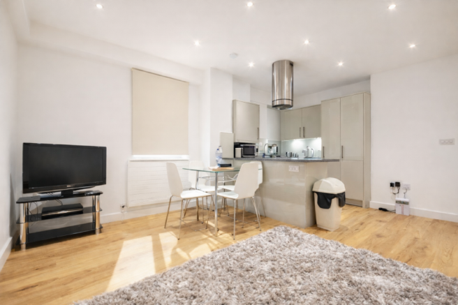 Bright and modern open-plan living space