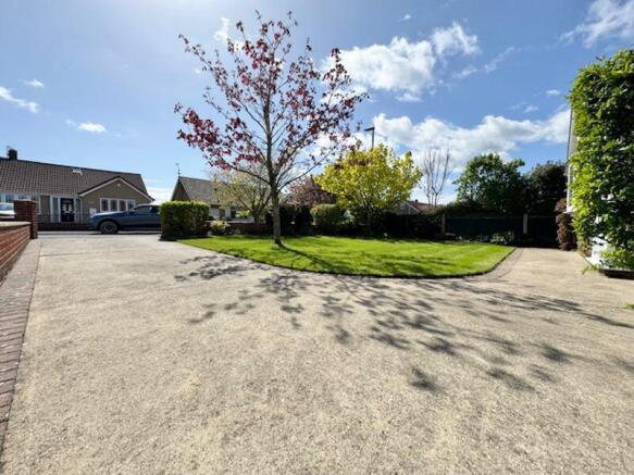 Driveway and garden