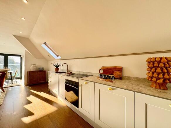 Open plan kitchen/lounge/dining area