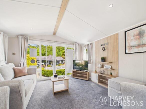 Living Area with Patio Doors in the Willerby Lambe