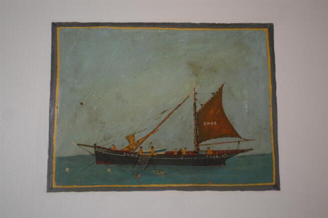 Bait Shed Oil Painting