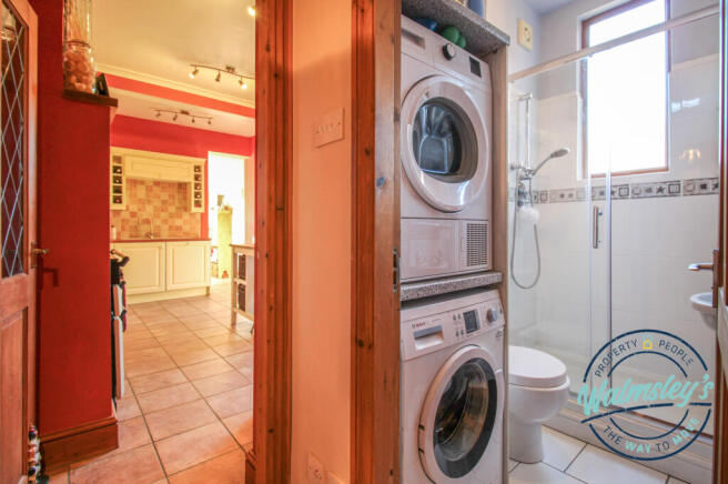 Utility area within ground floor shower room