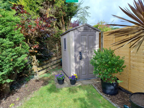 Rear garden shed